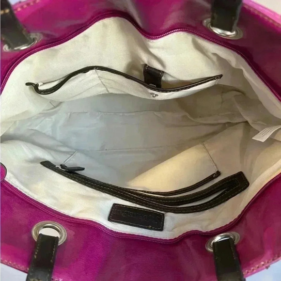 St John’s Bay Floral Tote brown and pink - Picture 5 of 8